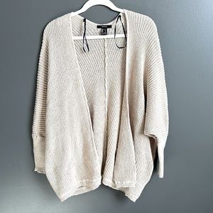 Forever 21 Beige Cardigan
